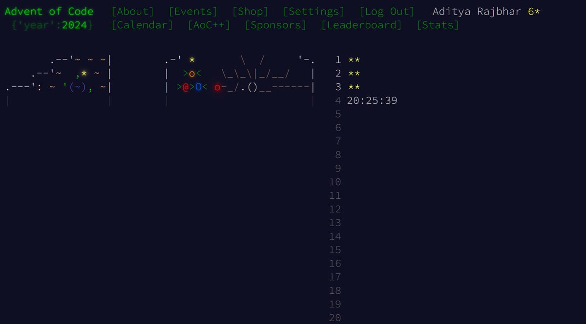 codebyaadi's tweet image. I've completed "Mull It Over" - Day 3 - Advent of Code 2024 adventofcode.com/2024/day/3 #AdventOfCode