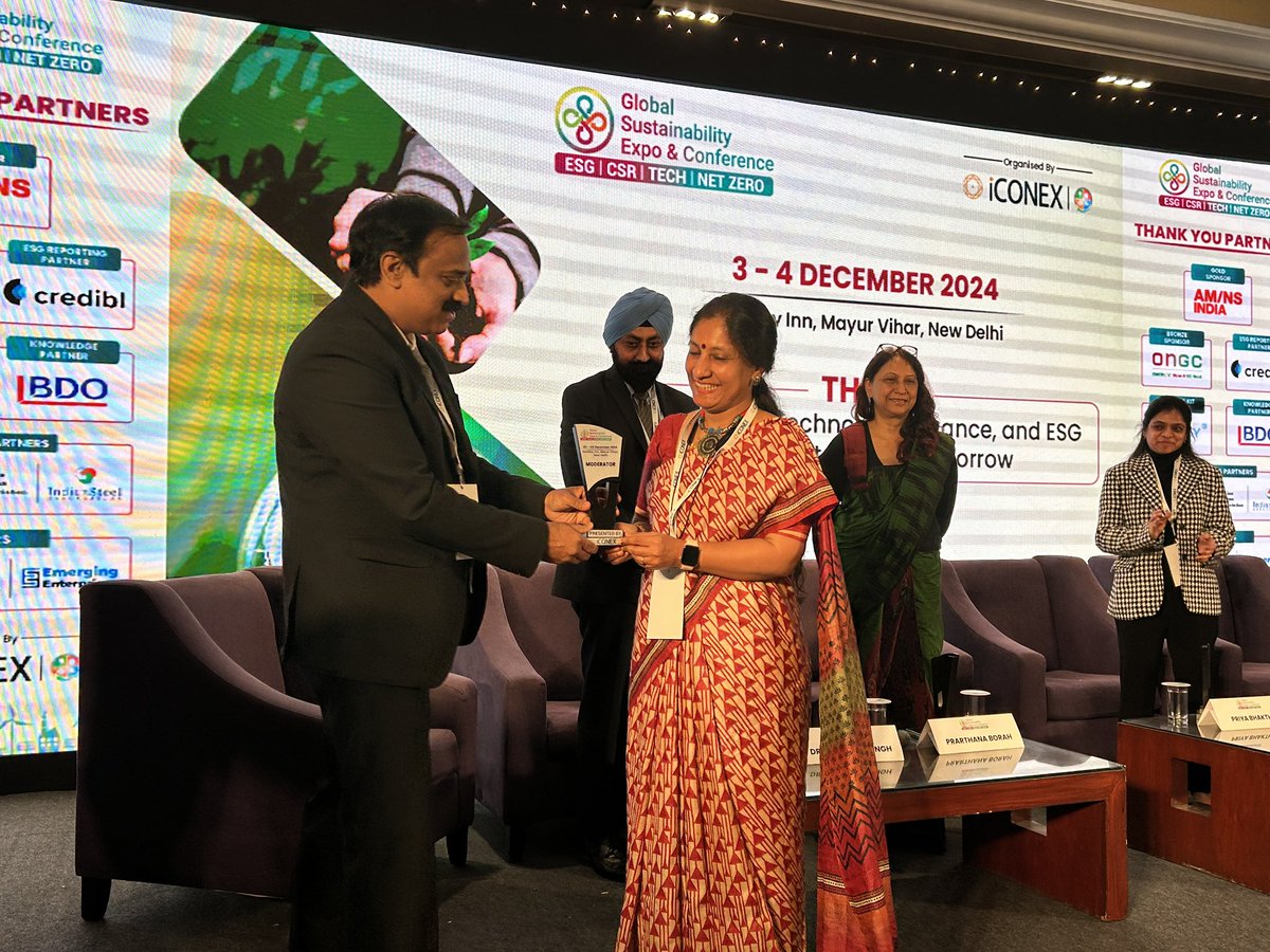 #GSEC2024 𝗣𝗮𝗻𝗲𝗹 𝗗𝗶𝘀𝗰𝘂𝘀𝘀𝗶𝗼𝗻 𝟭

𝗧𝗼𝗽𝗶𝗰- Demystifying Sustainability &amp; ESG

𝐌𝐨𝐝𝐞𝐫𝐚𝐭𝐨𝐫- Dr. Sunita Purushottam, Head of Sustainability and CSR, Mahindra Lifespaces

𝐏𝐚𝐧𝐞𝐥𝐢𝐬𝐭𝐬- Prarthana Borah | Priya Bhaktha | Smita Mishra | Dr. Inderjeet Singh