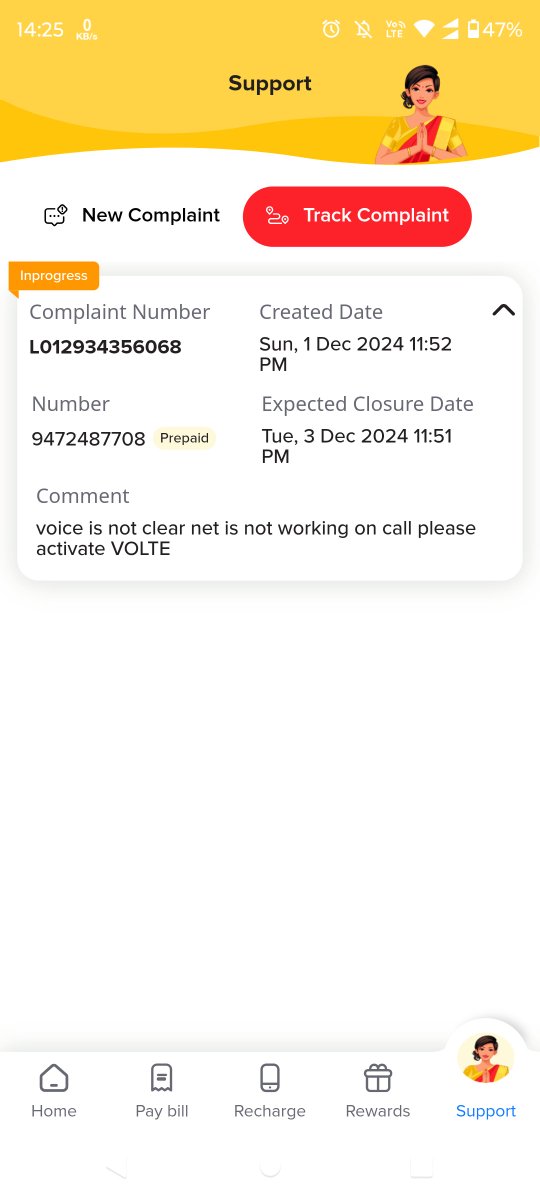 nm_bharti's tweet photo. @bsnl_care @BSNL_BR VOLTE service not activated yet. Please activate soon https://t.co/QIWY0tiWia
