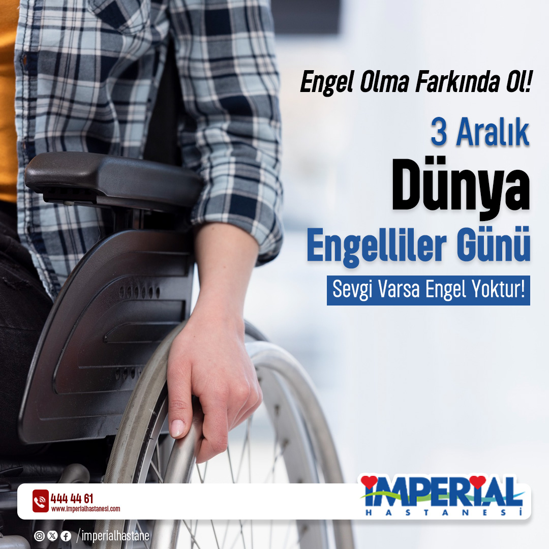 Engel Olma Farkında Ol!
3 Aralık Dünya Engelliler Günü
Sevgi Varsa Engel Yoktur!
.
.
.
#imerpial #trabzon #hastane #engellilergünü