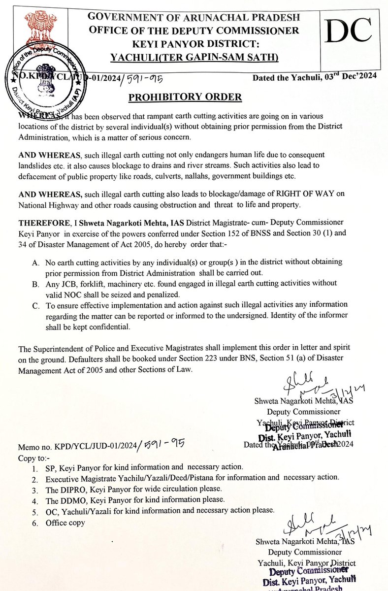 DCKP2024's tweet photo. PROHIBITORY ORDER https://t.co/PSp0qxwCD2