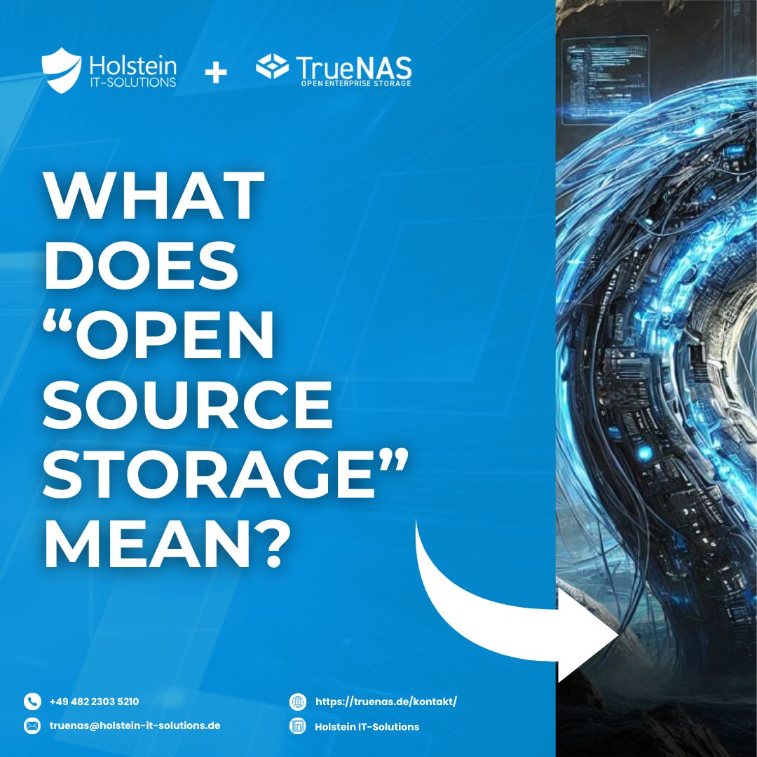 holstein_it's tweet photo. 𝐖𝐡𝐲 𝐓𝐫𝐮𝐞𝐍𝐀𝐒?
As the leader in open source storage, TrueNAS harnesses the power of  OpenZFS to deliver enterprise-grade solutions trusted by professionals worldwide.

🔗 𝐋𝐞𝐚𝐫𝐧 𝐦𝐨𝐫𝐞: https://t.co/hDhYoV5deJ

#TrueNAS #OpenSourceStorage #TrueNASEurope https://t.co/ePrj39MzfG