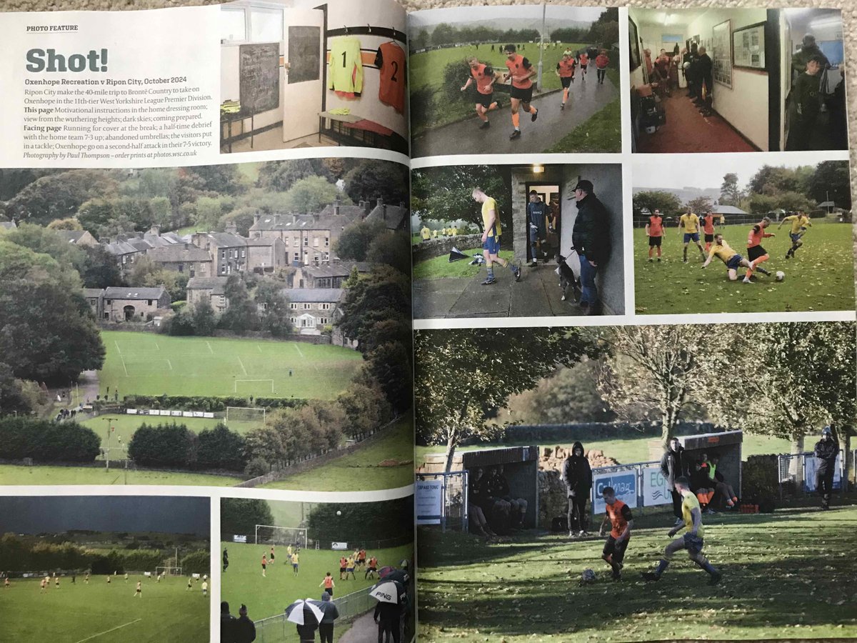 Paul Thompson (@paulwyi) on Twitter photo The current issue of <a href="/WSC_magazine/">When Saturday Comes</a> is still available, featuring one of my favourite grounds, the mighty <a href="/OxenhopeRecFC/">Oxenhope Rec AFC</a> where I was lucky enough to photograph a 12 goal thriller. The current issue of <a href="/WSC_magazine/">When Saturday Comes</a> is still available, featuring one of my favourite grounds, the mighty <a href="/OxenhopeRecFC/">Oxenhope Rec AFC</a> where I was lucky enough to photograph a 12 goal thriller.