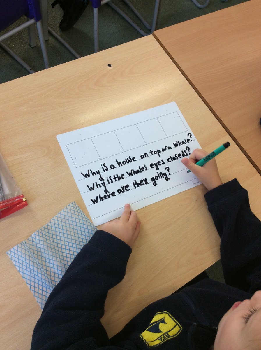 #everestclass have settled in well this morning with their early morning work. They are exploring a picture asking a variety of questions. #year2 #ks1 #englishatRFA