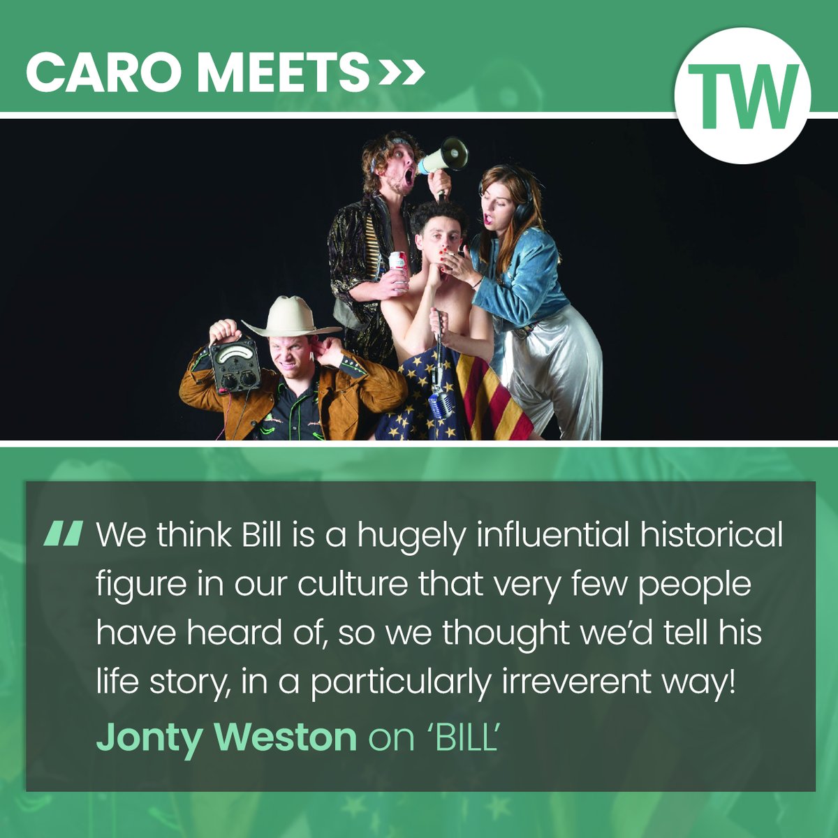 ThreeWeeks Edinburgh (@threeweeks) on Twitter photo Caro recently spoke to Jonty Weston about Red Fox Theatre's 'BILL', on at the Omnibus Theatre from 3-22 Dec.
Read the Q&A here: bit.ly/4f1VE4Z
<a href="/OmnibusTheatre/">Omnibus Theatre</a> <a href="/RedFoxTheatre/">Red Fox Theatre</a> Caro recently spoke to Jonty Weston about Red Fox Theatre's 'BILL', on at the Omnibus Theatre from 3-22 Dec.
Read the Q&A here: bit.ly/4f1VE4Z
<a href="/OmnibusTheatre/">Omnibus Theatre</a> <a href="/RedFoxTheatre/">Red Fox Theatre</a>