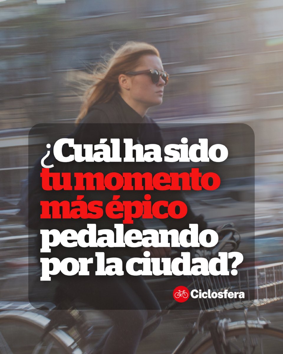 ciclosfera's tweet photo. ¿Cuál ha sido tu momento más épico pedaleando por la ciudad? 🤔💭
💬 ¡Las mejores respuestas aparecerán en Ciclosfera #50.
#ADebate #TimbrazosCiclosfera #Ciclosfera https://t.co/8jfuipgxPG