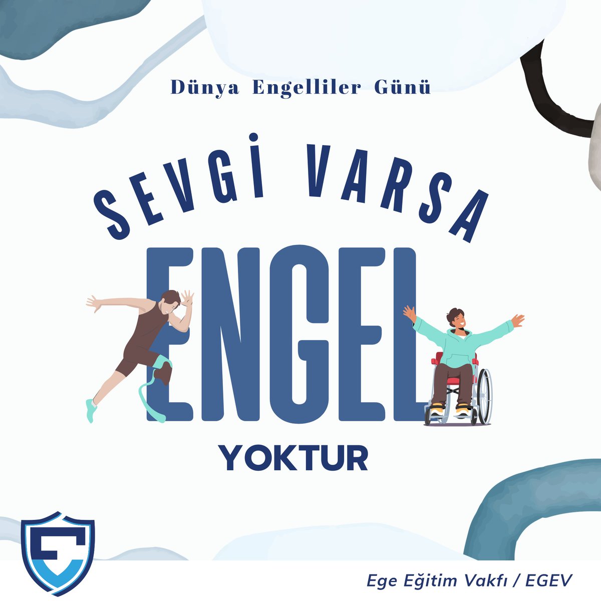 “Engeller, birlikte aşmak için vardır.”
3 Aralık Dünya Engelliler Günü’nde herkesi farkındalık, empati ve eşitlik için bir adım atmaya davet ediyoruz. Unutmayalım ki her bireyin eşit şartlarda yaşama hakkı vardır. Birlikte, daha güçlü bir toplum için el ele! 💙