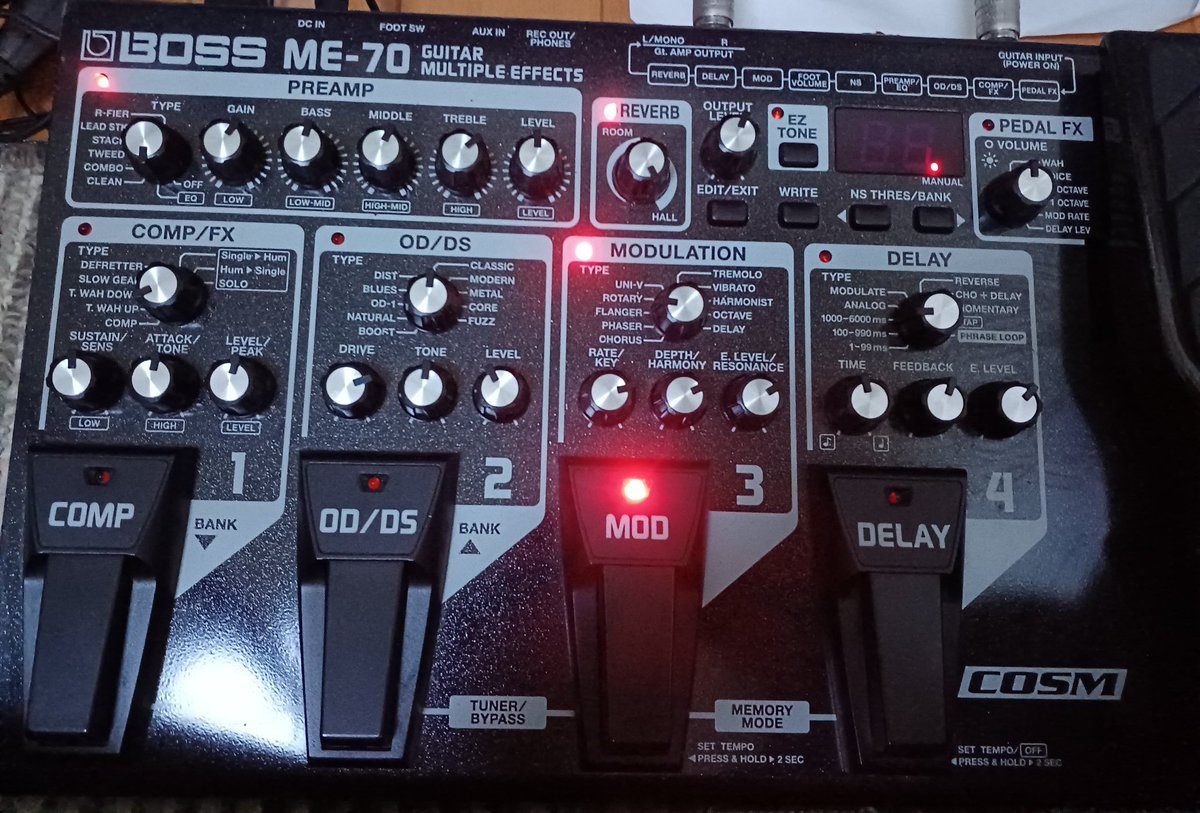 calin_415x's tweet photo. #マルチエフェクター #BOSS #me70 #ギター好きと繋がりたい
初めてのマルチエフェクター買いました https://t.co/7335APIKG9