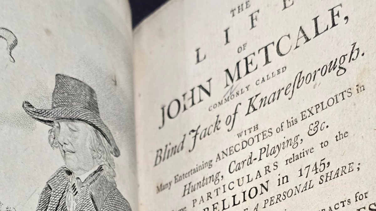 For #InternationalDayOfPersonsWithDisabilities, let's look locally to the rich and varied life of 'a most extraordinary character', Blind Jack of Knaresborough.

Besides building hundreds of miles of roads in the North, he was also a fiddler, swimmer, card-player and tour guide.