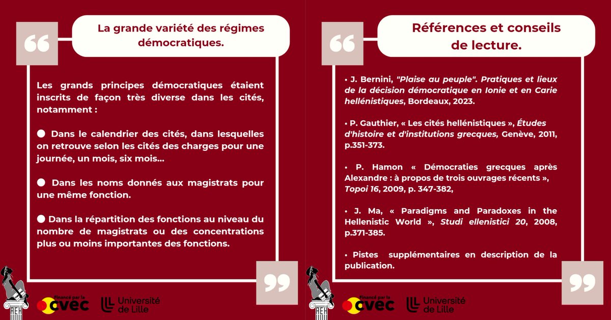 Retour sur les points importants abordés par @bernini_julie lors de sa conférence à <a href="/FHUMA_ULille/">Faculté des Humanités #ULille</a> sur la démocratie antique : le cas des cités hellénistiques.

Nous remercions chaleureusement Julie Bernini pour sa conférence ainsi que tous ceux qui ont pu y assister !