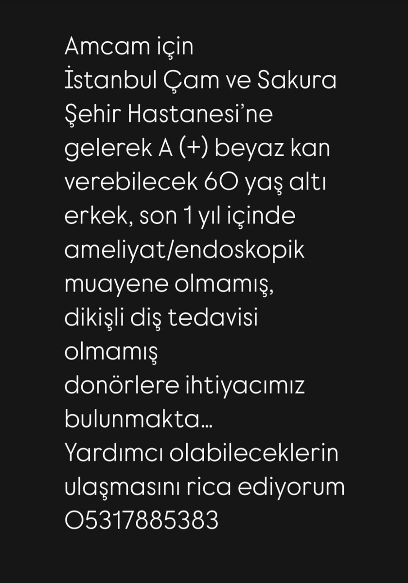 AdGulluzar's tweet photo. Acil kana ihtiyaç vardır https://t.co/W06qYNGsHX