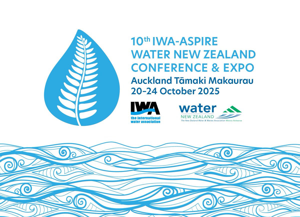 IWAHQ's tweet photo. Abstract submission deadline for the IWA ASPIRE 2025 and Water New Zealand Conference &amp; Exhibition has been extended to 24 January 2025.  

This is your chance to showcase your research, innovations, and best practices. 

More details: https://t.co/vULLXZsJ7g https://t.co/fS6nLCsKeZ