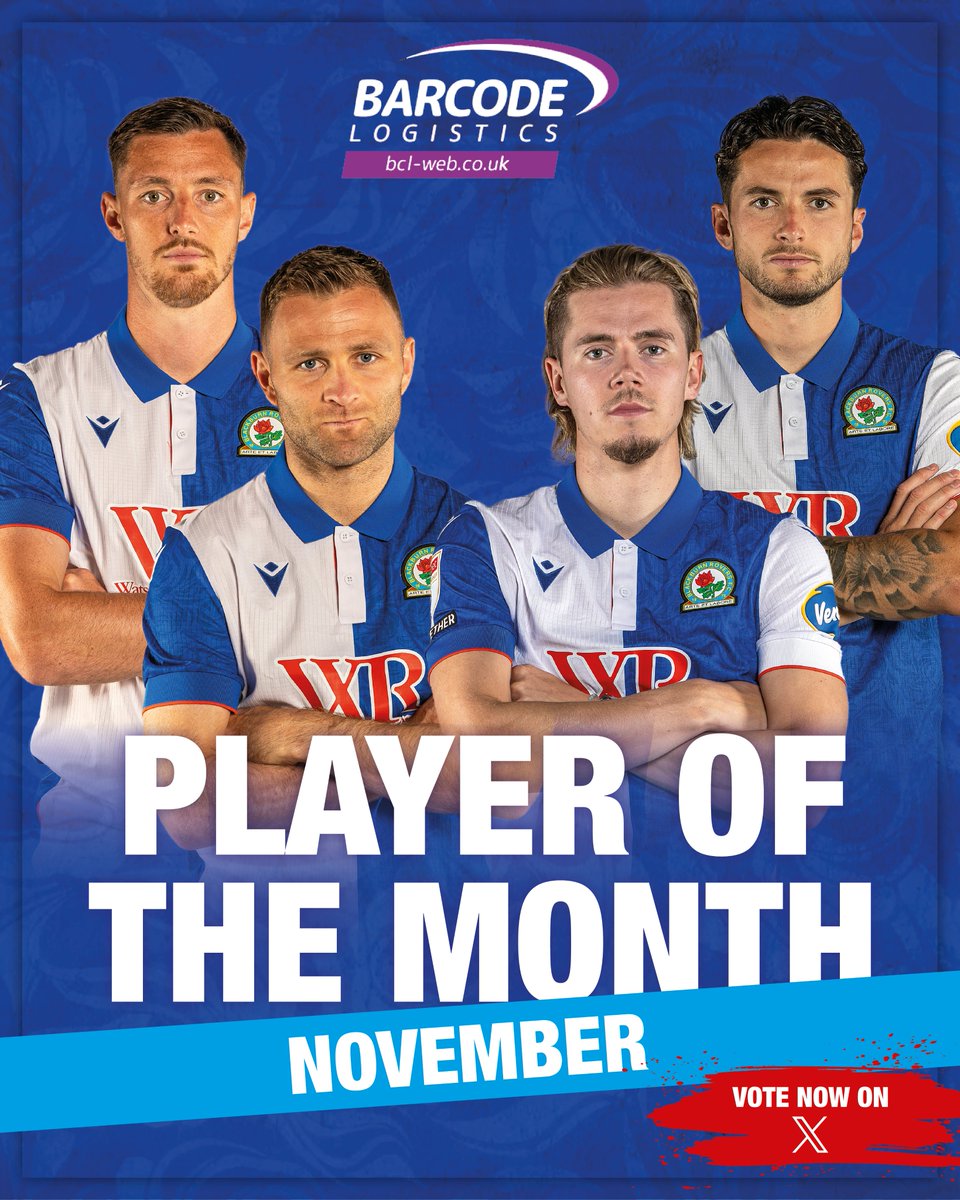 🗳️ It's time to choose your November Player of the Month!

Vote in the poll below ⬇️

<a href="/BCLWEB/">Barcode Logistics Group Ltd</a> | #Rovers 🔵⚪️