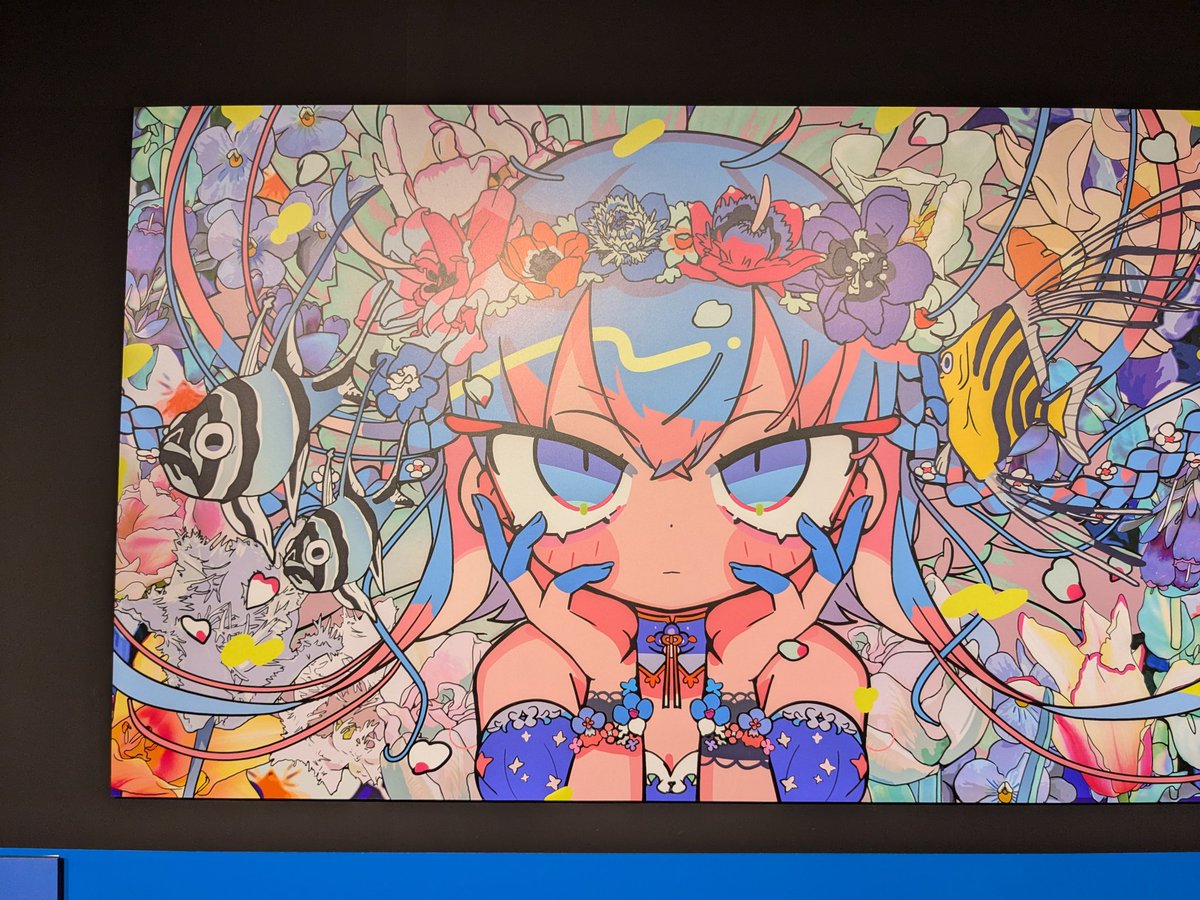 寺田てら先生の個展に来ました!
感覚で、自由でありながら楽しく描いているのがこちらまで伝わってきて思わず笑顔になりながら楽しく観ました! 