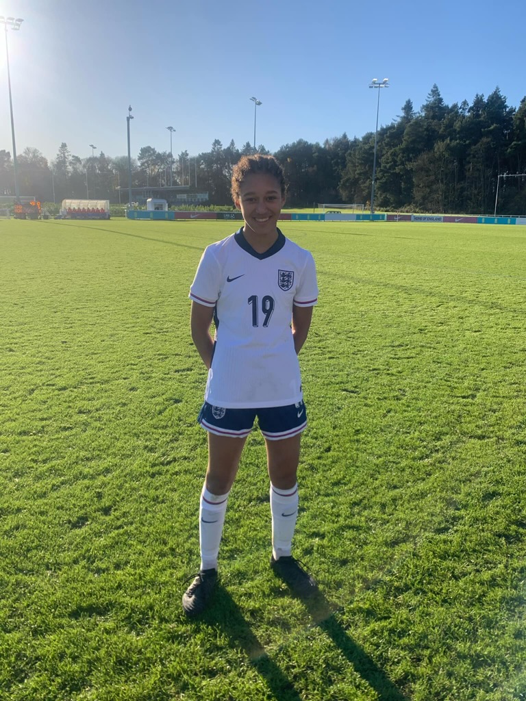 Congratulations to Macy Bangura who recently represented England U15s 🏴󠁧󠁢󠁥󠁮󠁧󠁿

We'll have full details of Macy's international performance in our next first-team Match Day Programme! 🙌