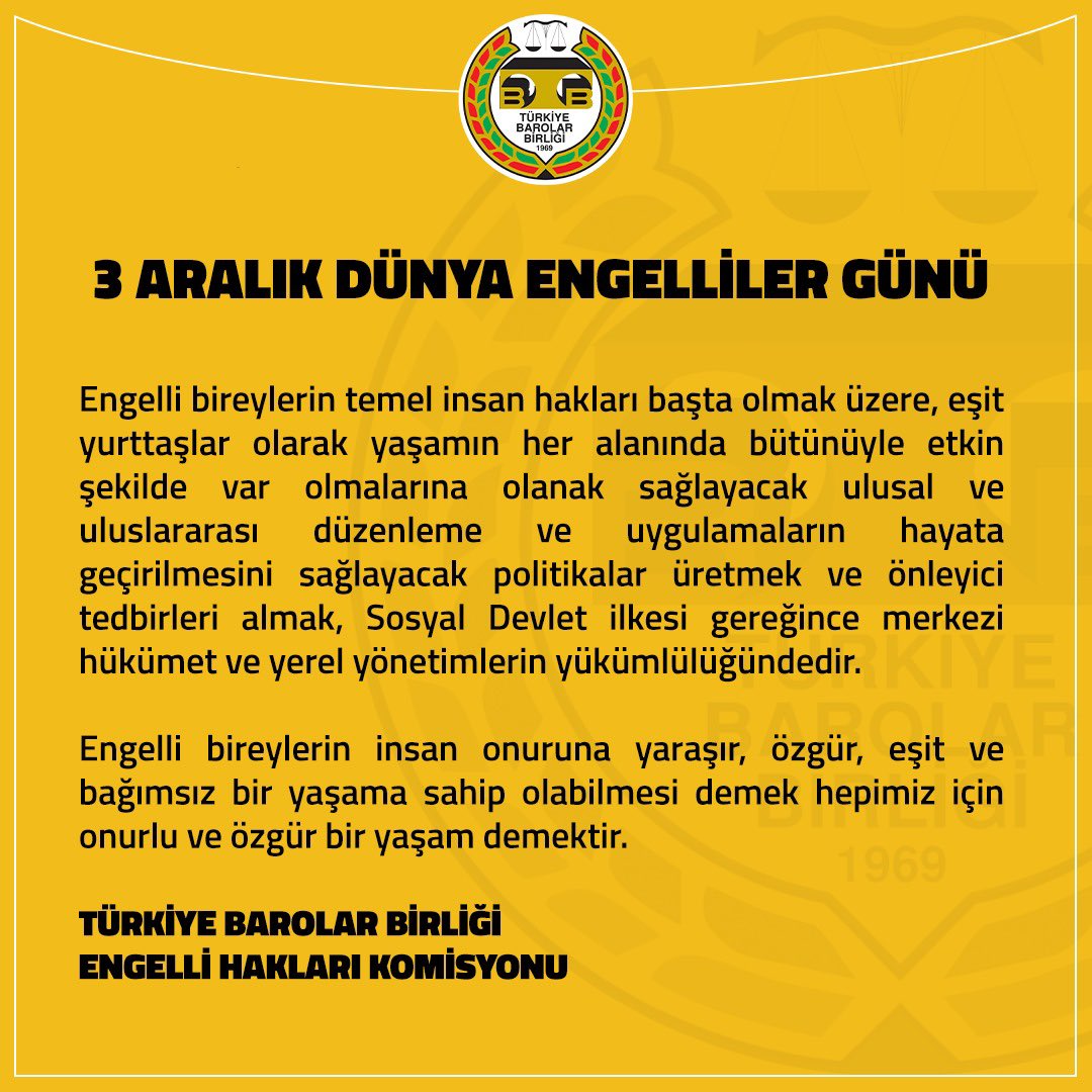 #3AralikDunyaEngellilerGunu