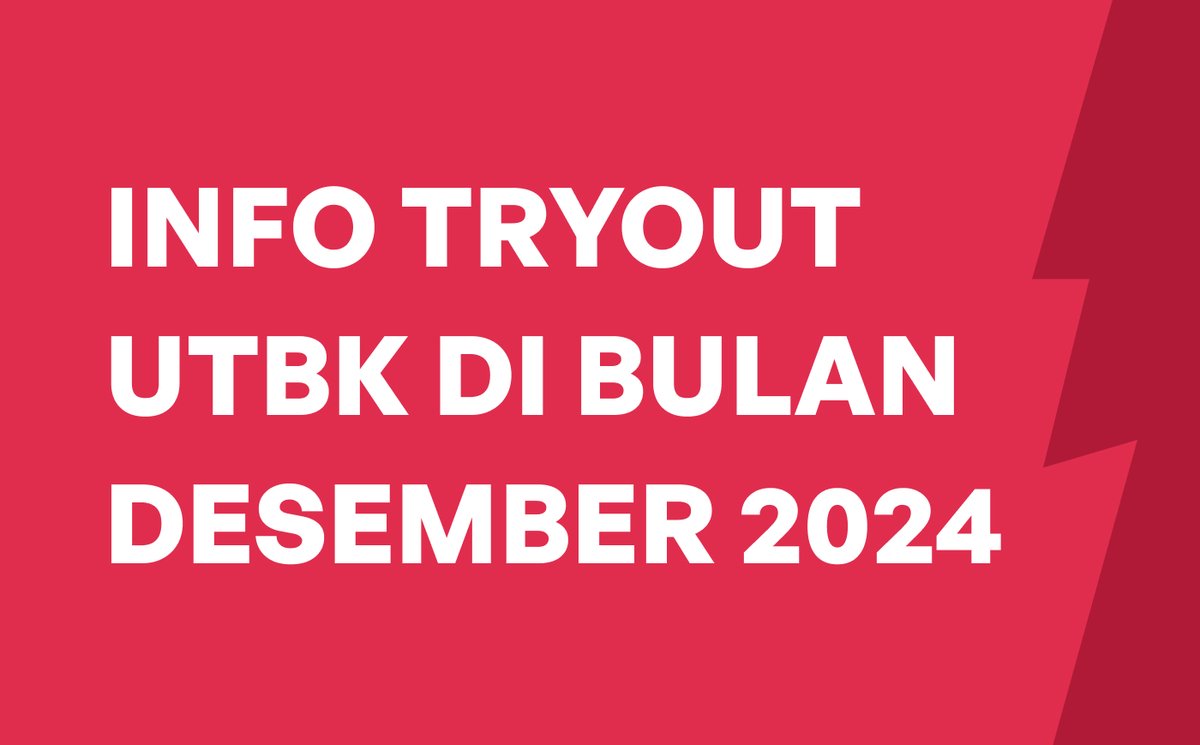 INFO TRYOUT UTBK GRATIS!

(Desember 2024)

A thread✨