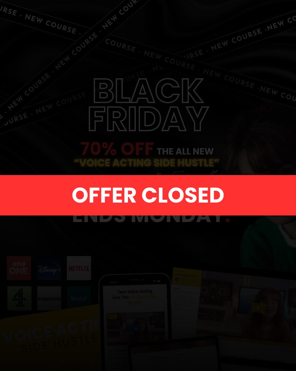 🫶 Shoutout to all of you who jumped in on this!

Can’t wait to roll out the modules over this week &amp; next!

#VoiceActingSideHustle