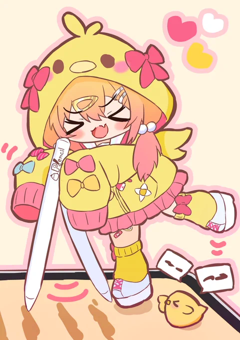 深夜配信でも元気いっぱいでかわいかった!しかも忙しいのに名前描いてくれてめちゃ嬉しかった～ありがとうございました!#ぴーまるあーと 