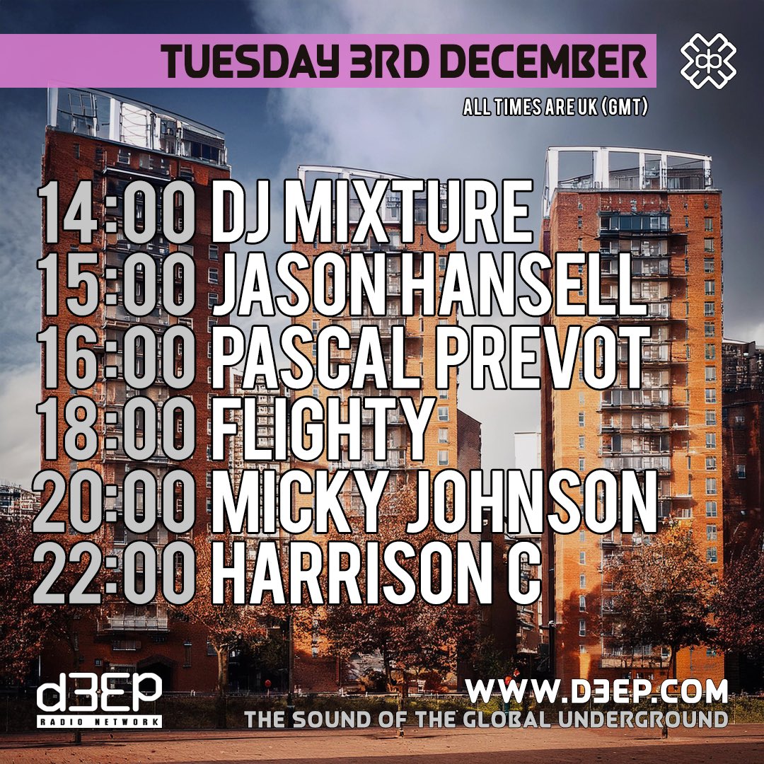 #D3EP #Liveradio #Nowplaying #Radioraving #Tuesday #Musiclovers #Grantnelson #GetD3EP  

D3EP.COM