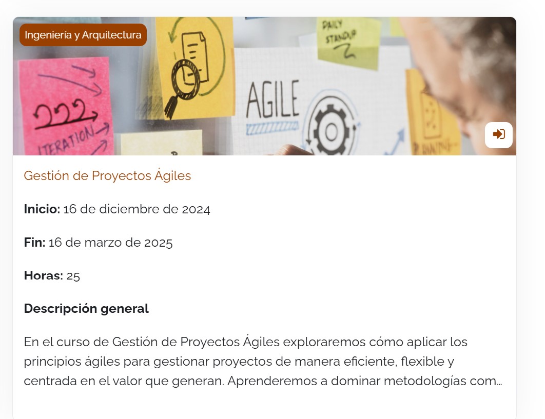 SPILab (@spilabuex) on Twitter photo ¡Lanzamos el primer MOOC sobre Gestión de Proyectos Ágiles! 
🚀Aprende cómo aplicar los principios ágiles para gestionar proyectos de manera eficiente.
🗓️ Inicio: 16 de diciembre
🖊️ Matrícula abierta ya ¡inscríbete aquí!  campusvirtual.unex.es/ooc/index.php ¡Lanzamos el primer MOOC sobre Gestión de Proyectos Ágiles! 
🚀Aprende cómo aplicar los principios ágiles para gestionar proyectos de manera eficiente.
🗓️ Inicio: 16 de diciembre
🖊️ Matrícula abierta ya ¡inscríbete aquí!  campusvirtual.unex.es/ooc/index.php