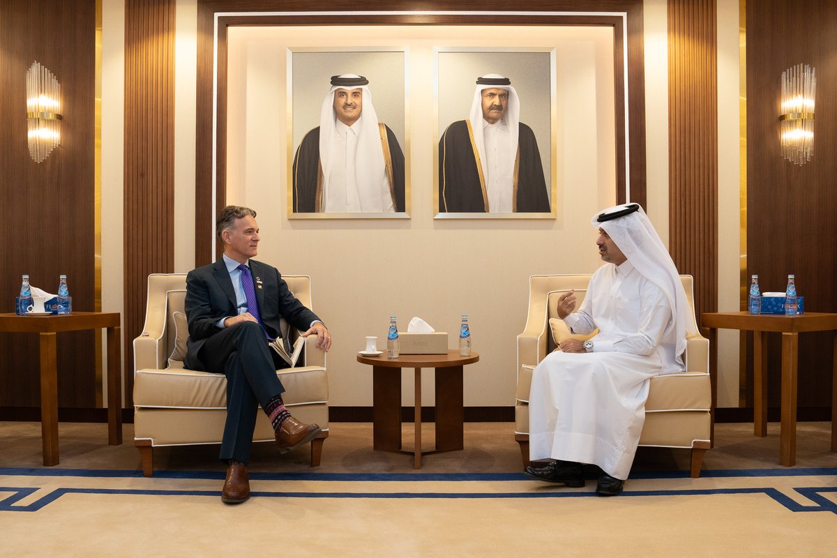 Mr. Fahad Al-Sulaiti, Director General, met with Mr. Joel Spicer, President and CEO of Nutrition International, along with the accompanying senior delegation. During the meeting, they discussed areas of mutual interest and explored strategic approaches to combating malnutrition.