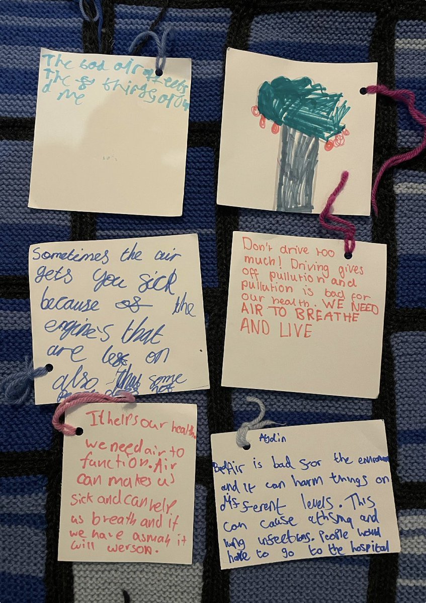 CullodenPrimary's tweet photo. Pupils recently enjoyed a visit to the Knitting the Air Exhibition at Poplar HARCA (@HarcaPoplar). https://t.co/vZPW37XuR3