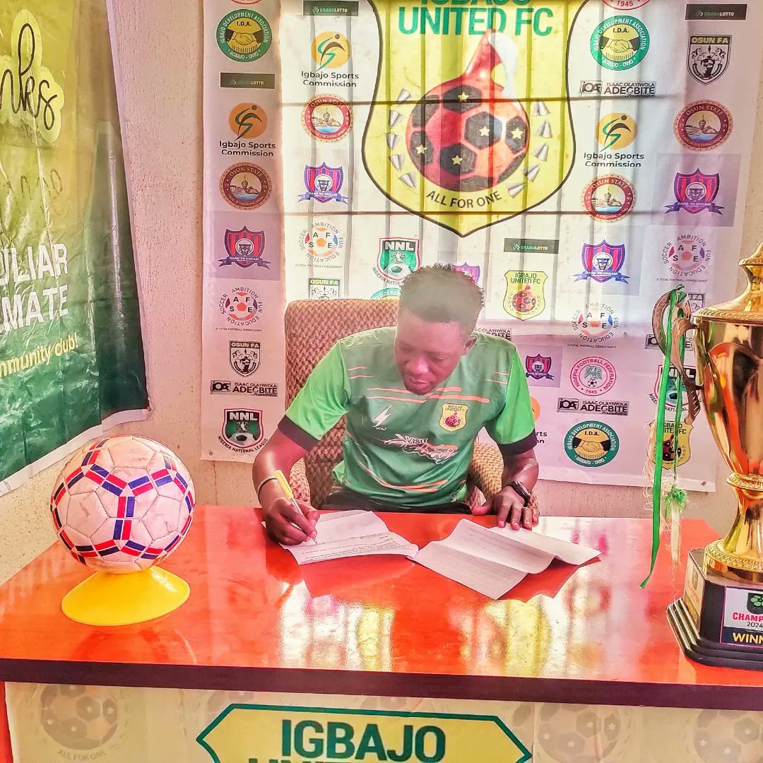 OFFICIAL: Igbajo United FC Secures Future with Coach Onile's Contract Renewal Discover the key factors behind Igbajo United FC's decision to secure their future by renewing Coach Oniles' contract.

akoladsport.blogspot.com/2024/12/igbajo…