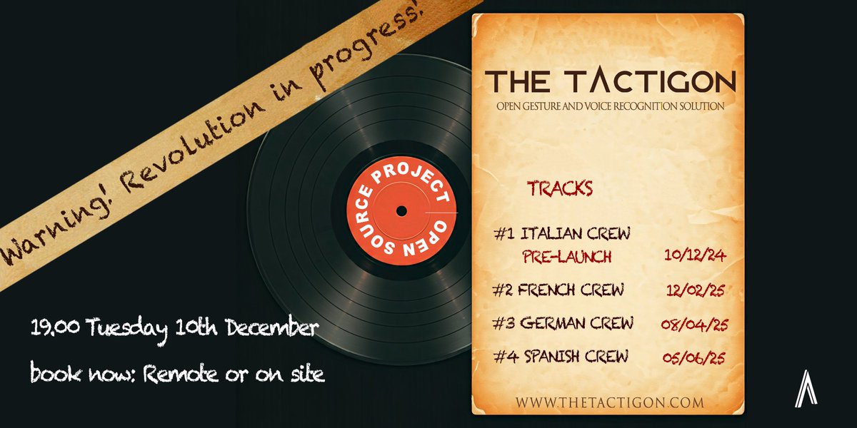 TheTactigon's tweet image. Partecipa al prossimo evento del 10 dicembre, in presenza oppure da remoto, e scopri Tactigon Shape, il potente tool di #programmazione #visuale #opensource 
Registrati gratuitamente qui: shorturl.at/AahvB
Evento in lingua italiana #tactigon #ai #Python #uxui