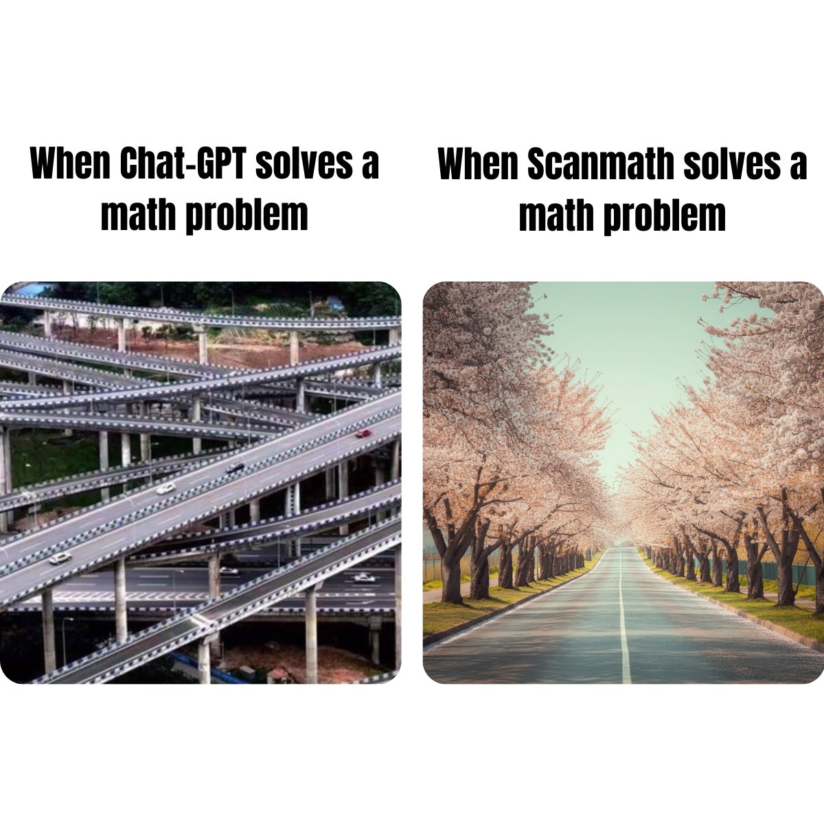 ScanMath's tweet image. That&apos;s the difference😎
#study #scanmath #memes #studygram #relatable #worksmarternotharder #trend #schoolmemes