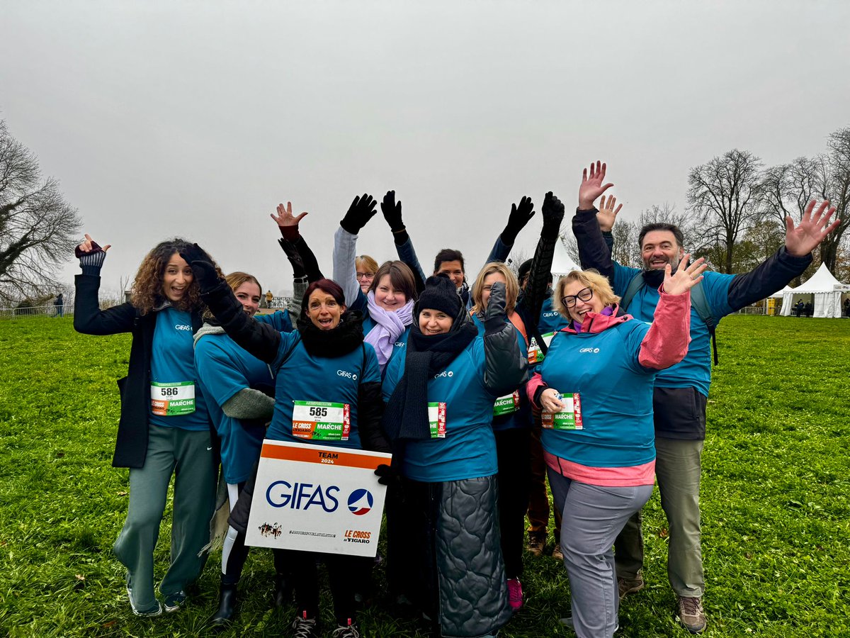 GifasOfficiel's tweet photo. Ce 1er décembre, 24 collaborateurs du #GIFAS et du @salondubourget ont bravé le froid pour participer au Cross du Figaro.

Bravo aux coureurs expérimentés ou débutants, tous se sont investis avec enthousiasme sur les différents parcours, soutenant ainsi le @Telethon_France 🙌 https://t.co/guvvh0kT1H