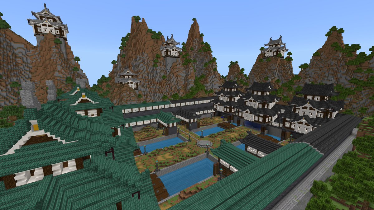 JCU_minecraft's tweet photo. 「#TNTスマッシュ」ステージ紹介

ステージ1：開闢の砦
制作者：タツナミシュウイチ

侍たちは刀を手に死闘を繰り広げた。
ここでは刀をTNTに持ち替え、敵に突進していく。

▼ ギミック
・真ん中のゴールに得点を入れなければ左右のゴールが解放されない https://t.co/Y1hK5RmMC6