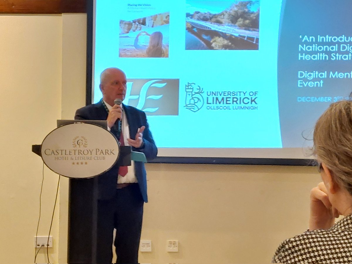 Delighted to be speaking at the HSE UL Digital Mental Health Conference today. Excited to meet colleagues old and new! <a href="/HSEMidWest/">HSE Mid West</a>