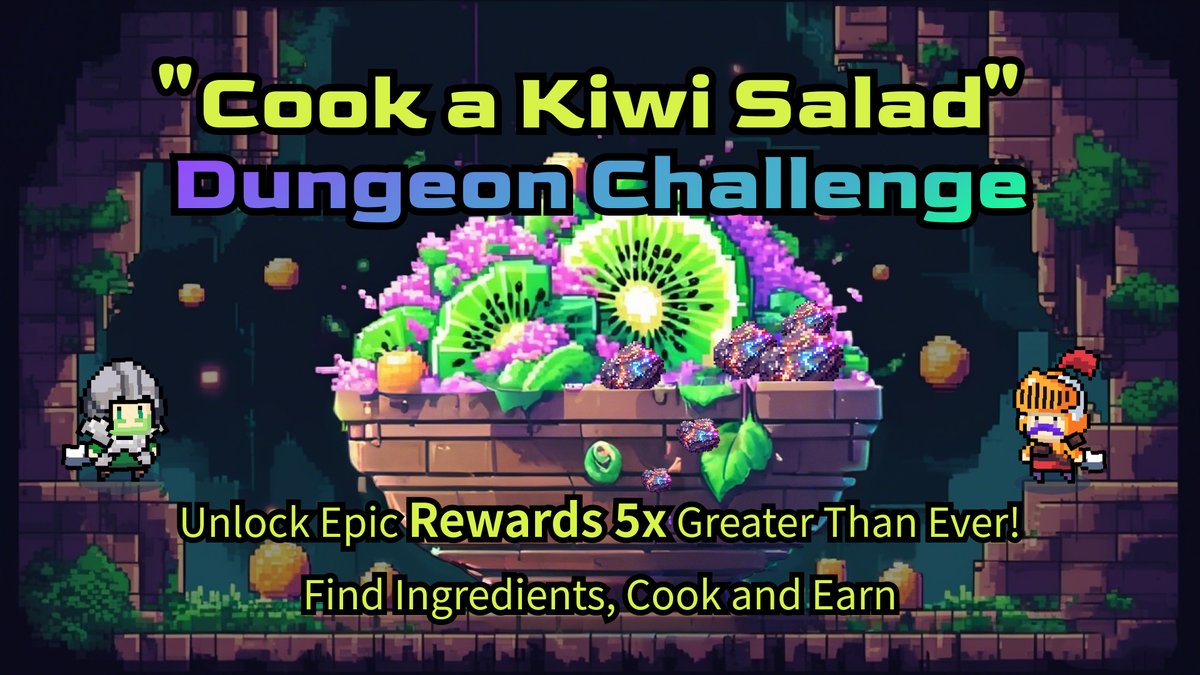 🥝🍴 Calling All Kiwi Chef 🍴🥝

A special LIMITED DUNGEON of "Cook a Kiwi Salad" 🥗has opened its gates. t.me/momox_momobot

Inside, a bundle of epic rewards awaits—five times than you’ve ever seen in a normal dungeons! 😏 

🗝️You can’t enter directly. First, you’ll need to
