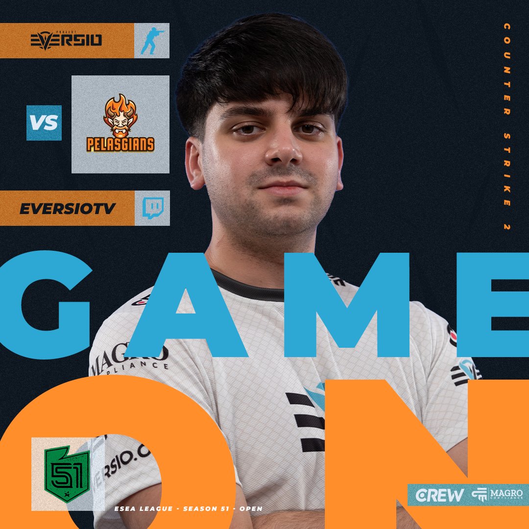 [CS2] Our second ESEA Open playoff match continues tonight at 20:30 vs Pelasgians!

Make sure to tune into our stream, casted by <a href="/Snipezo_XD/">Snipezo</a>!

#EverWin 💙
