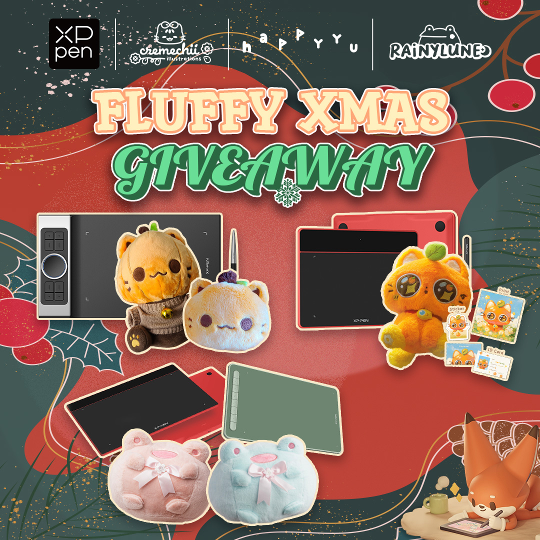 🎉 XPPEN Fluffy Xmas Giveaway! 🎄

Follow us for updates and a chance to win #XPPen tablets and adorable plushies! 🧸

TIME: ⏲️
12.3 - 12.10: <a href="/cremechii/">Chii🌻</a> 
12.11 - 12.18: <a href="/happyyu_/">Gummy👒</a> 
12.19 - 12.26: <a href="/rainylune/">rachel 🐸🔪</a> 

#xppenusa #giveaway #Xmas #xmasgift