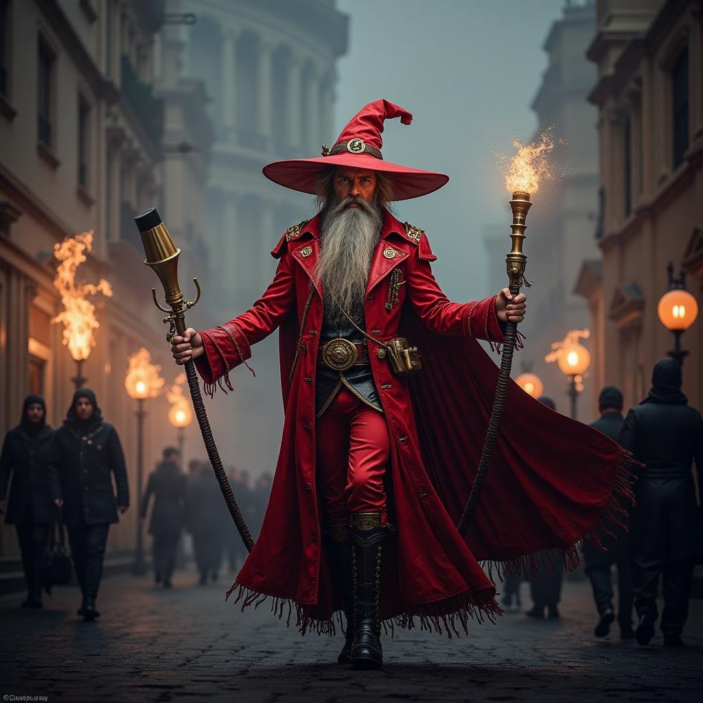 gmanxrp2's tweet photo. The Red Wizard 🧙

#3dabales @Smuzzies_NFT #gsteampunks https://t.co/1k2G67qtsI
