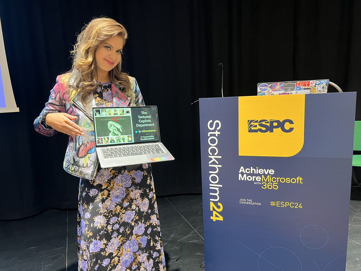 donasarkar's tweet image. Hello #ESPC24:

I absolutely loved @jeffteper &amp;amp; friends keynote this morning on AI and Copilots and Agents in our Modern Work.

One thing that showed up a LOT was the Microsoft 365 Copilot. 

If you REALLY want to learn how this Copilot works, join us at 5 pm today (Tuesday) for…