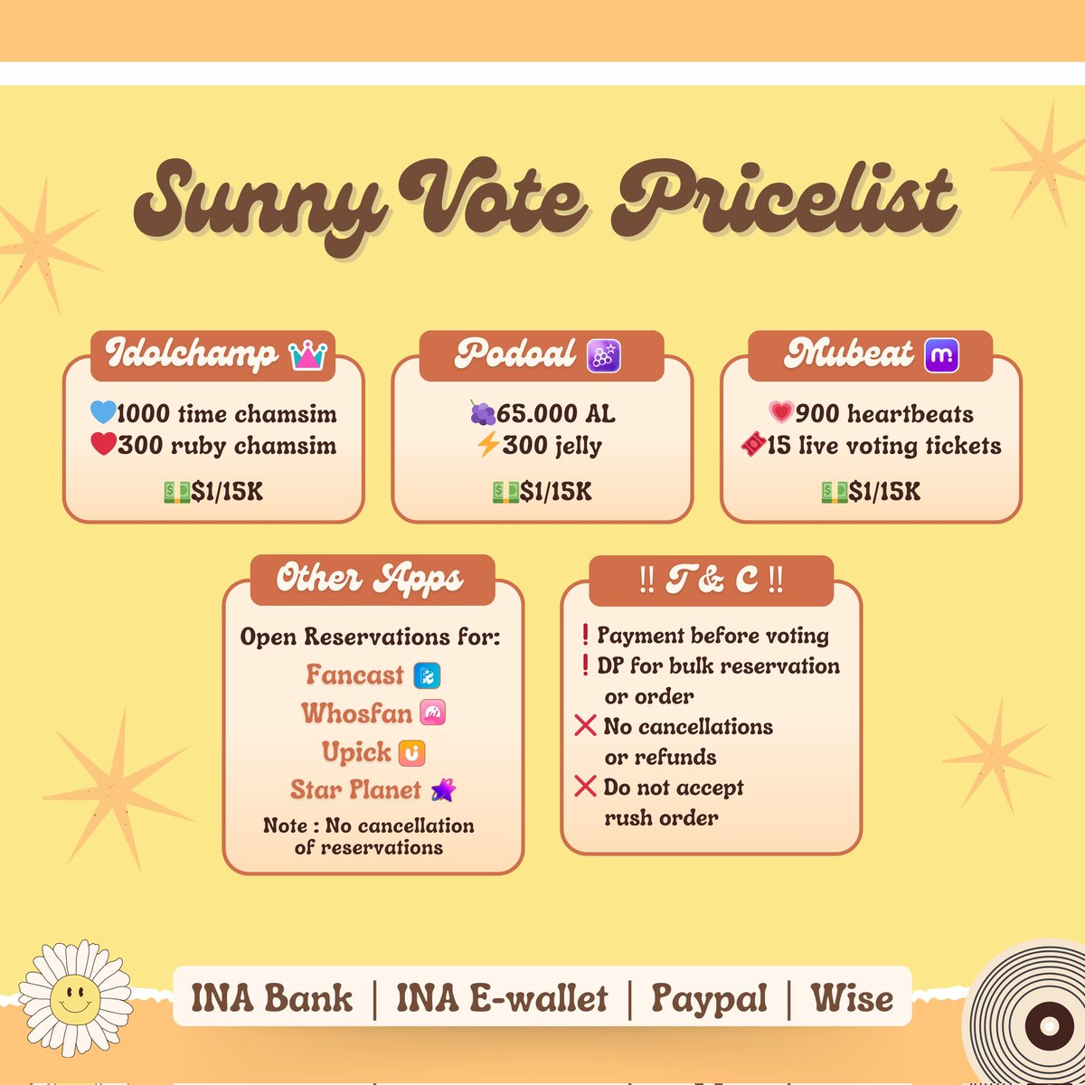 ‼️AVAILABLE FOR SALE‼️

🛍️ Idolchamp
🛍️ Mubeat
🛍️ PODOAL

📩 Open reservation for other apps
💌 DM for inquiries, reservation or purchase

t wts wtb sell buy selling jual beli jasa kpop vote idolchamp mubeat podoal whosfan fancast star planet upick my1pick ruby chamsim heartbeats