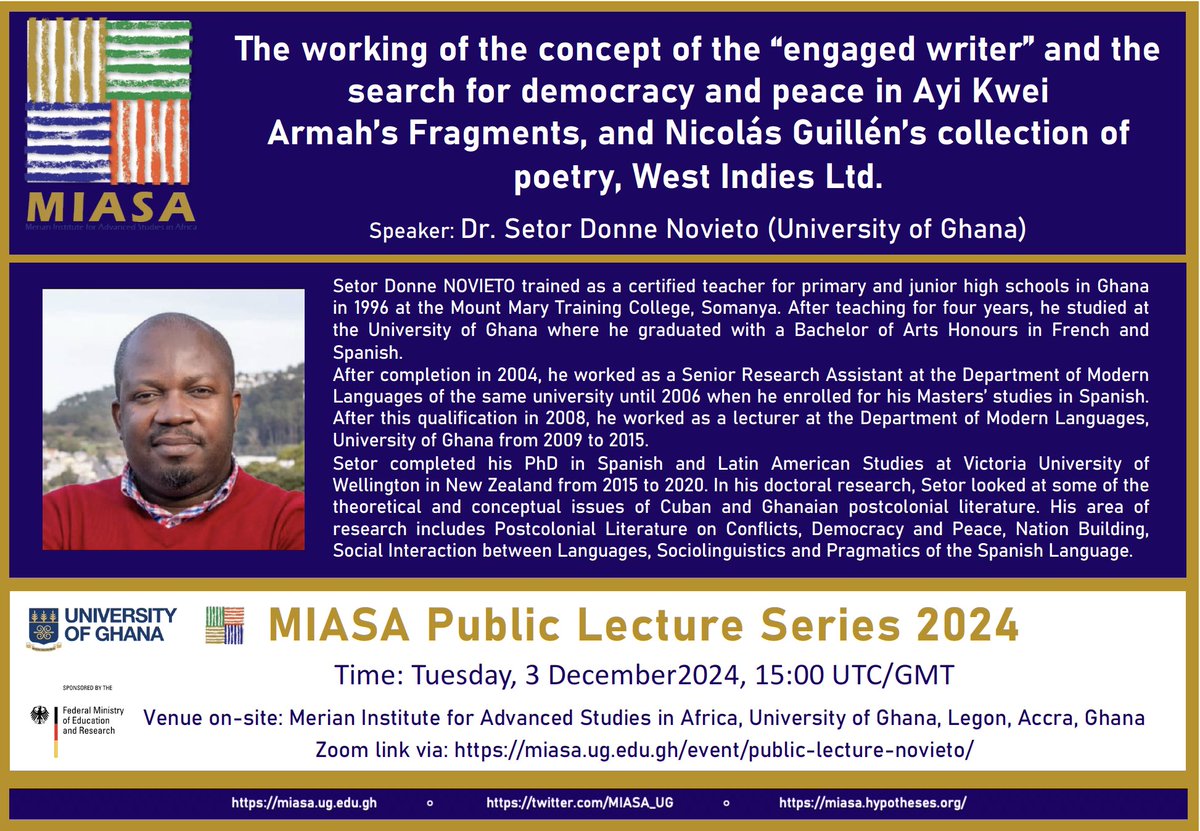 Merian Institute for Advanced Studies in Africa tweet media