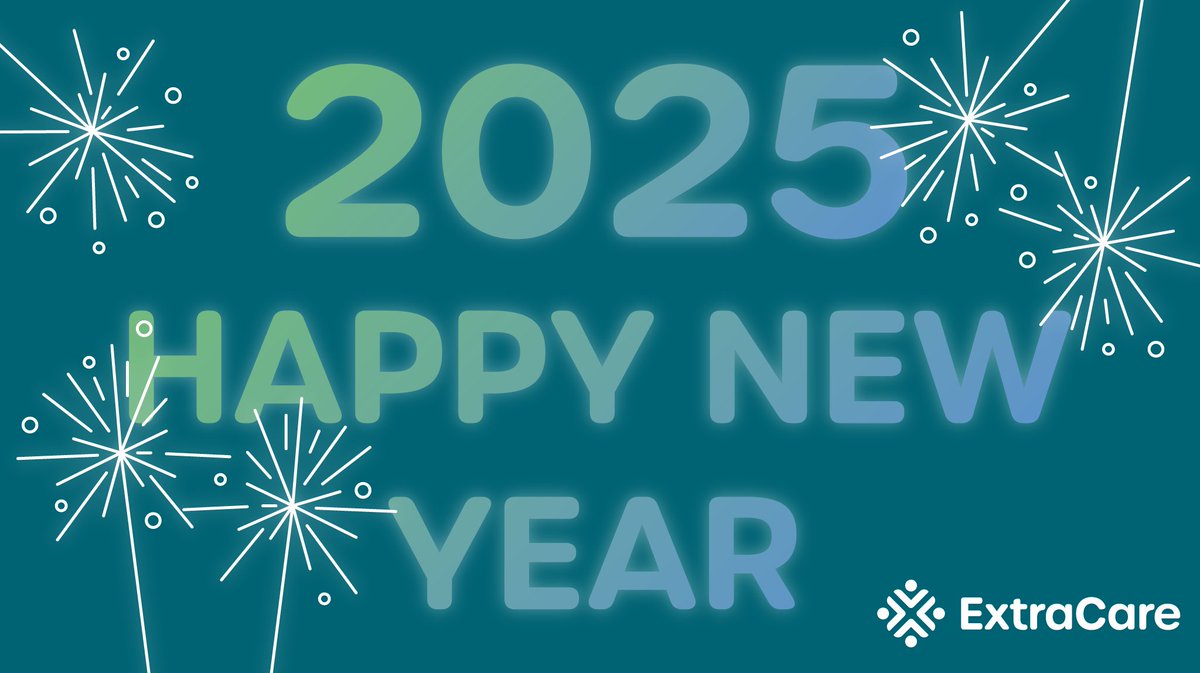 Happy New Year! 

Wishing you all a fantastic 2025 filled with joy, love, and success. May this year bring you everything you wish for and more! 

From ExtraCare🤍