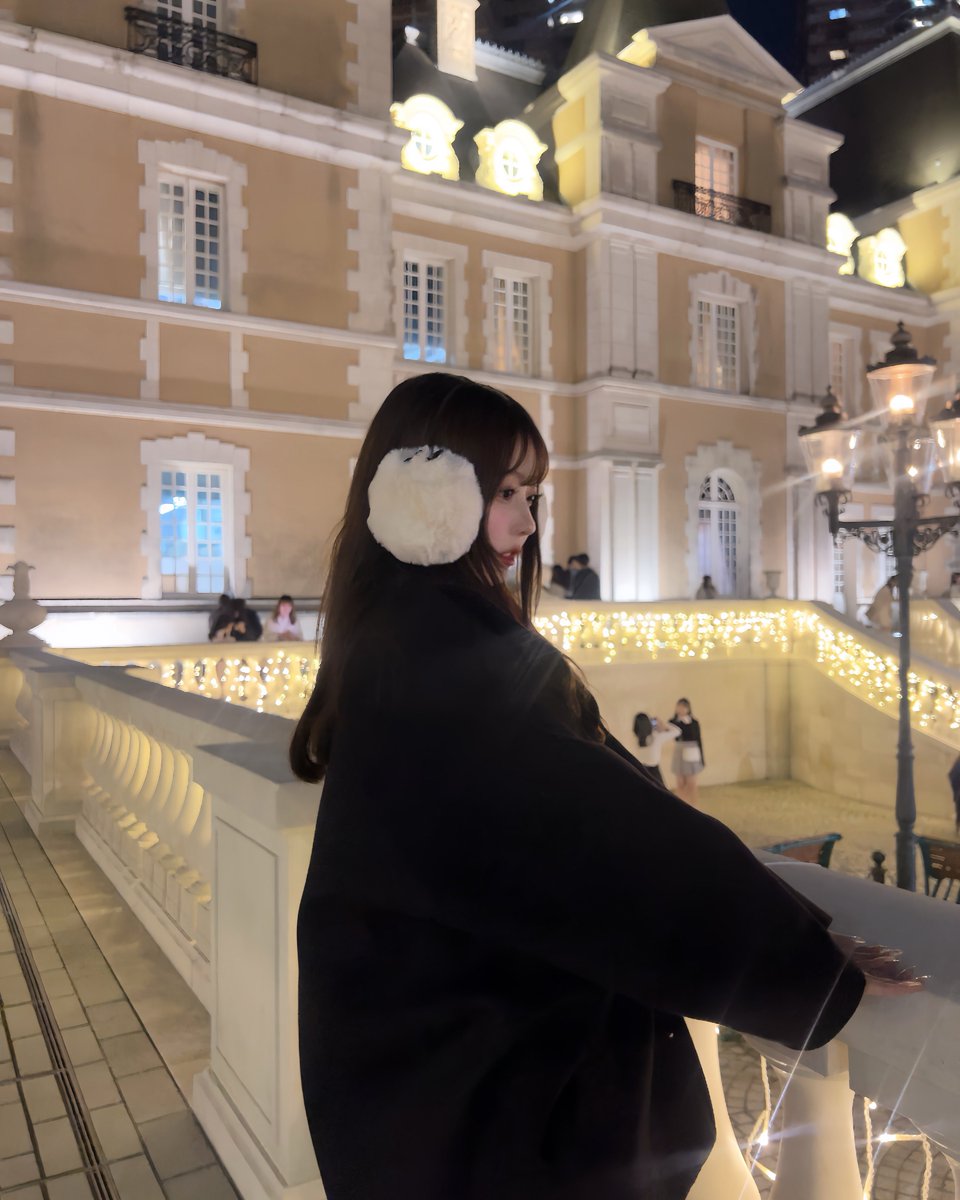 ZARAのイヤーマフ、ふわふわだしリボンついてて超可愛い