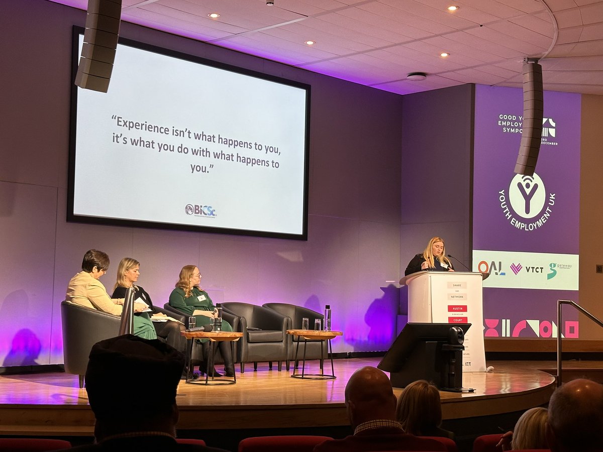 Inspirational case study from Kelsey Hargreaves <a href="/BICSc_UK/">BICSc</a> on promoting careers in the cleaning industry. Understanding (&amp; responding to) needs of young ppl &amp; reviewing language/tone used in job ads are two good building blocks. 
#GYESymposium