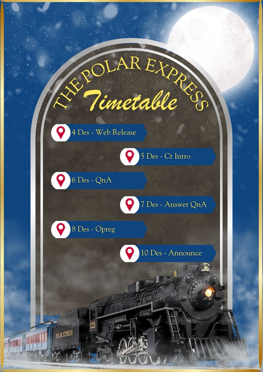 ️️ ️

️️It’s time! The Departurement Magical Train schedule is here. 
️️Hop on board for a trip through realms of magic and endless possibilities. 🚂✨
️️ ️