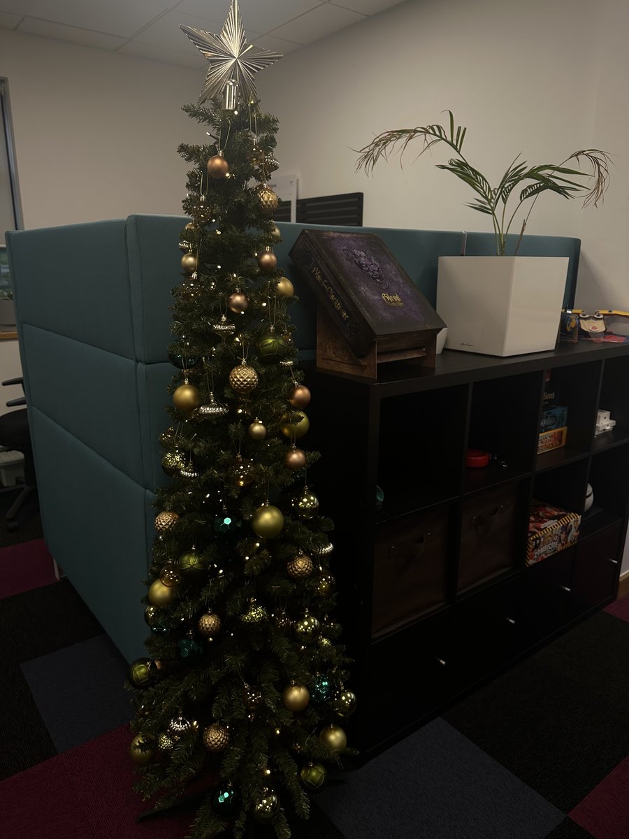 signinapp's tweet photo. Did we go overboard on the trees this year? 🎄

With enough lights to guide Santa's sleigh, we're giving Buddy The Elf a run for his money... but the holidays have finally made it to Sign In App HQ 🎅💫

#SignInApp #OfficeDecor https://t.co/V7Aj7oSqKo
