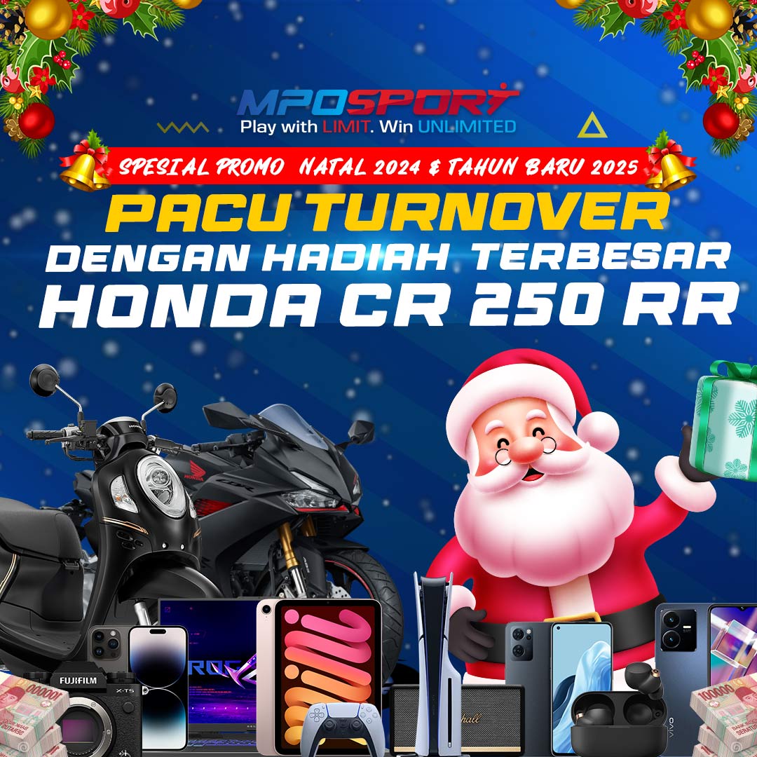 mposport's tweet photo. Spesial Promo Natal &amp; Tahun Baru 
Pacu Turnover Hadiah Terbesar Honda 250 RR
Hanya ada di Mposport Tunggu apa lagi boss ku

#mposport #mposportofficial https://t.co/tTyr8dhYWz