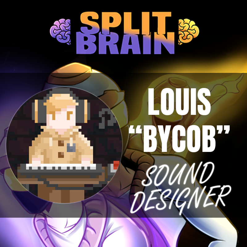 KusaGamesStudio's tweet photo. We'd like to introduce the game's sound designer, Louis aka Bycob!

Without him, the game 's sound effects would not even be half as good, and he was able to create sounds that made incredible immersion.

Check this: https://t.co/Bcgludpook

Split Brain releases in 2 Days! https://t.co/6Na2FkmJDn