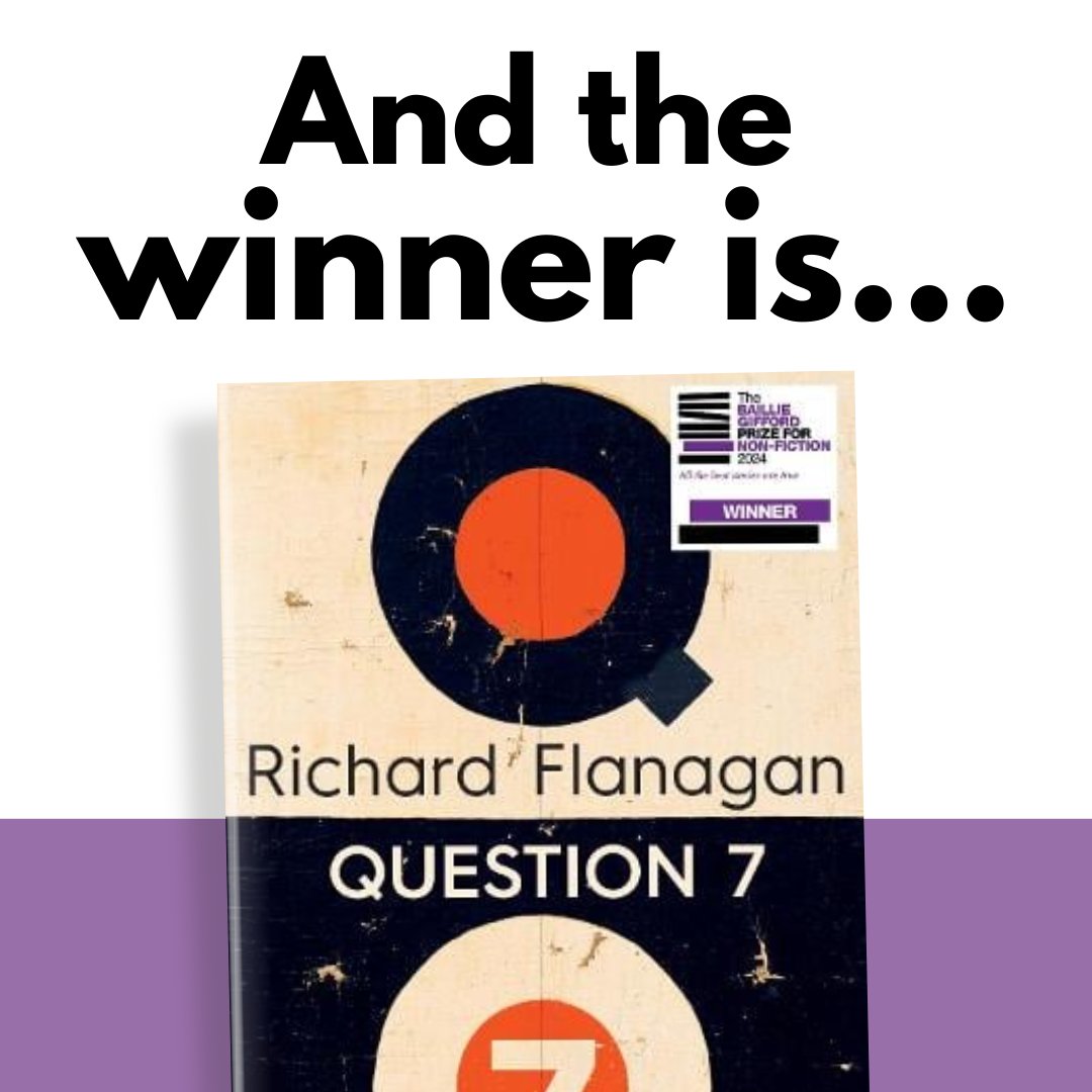 Surrey Libraries UK (@surreylibraries) on Twitter photo Congratulations to Richard Flanagan for winning the <a href="/BGPrize/">Baillie Gifford Prize</a>
Through emotive prose effortlessly weaving diverse themes, Question 7 explores our relationship to place, time, and choice.
Find a copy near you: ow.ly/rqfL50Ui1O3
#BGPrize2024 #Question7 #SurreyLibrariesUK Congratulations to Richard Flanagan for winning the <a href="/BGPrize/">Baillie Gifford Prize</a>
Through emotive prose effortlessly weaving diverse themes, Question 7 explores our relationship to place, time, and choice.
Find a copy near you: ow.ly/rqfL50Ui1O3
#BGPrize2024 #Question7 #SurreyLibrariesUK