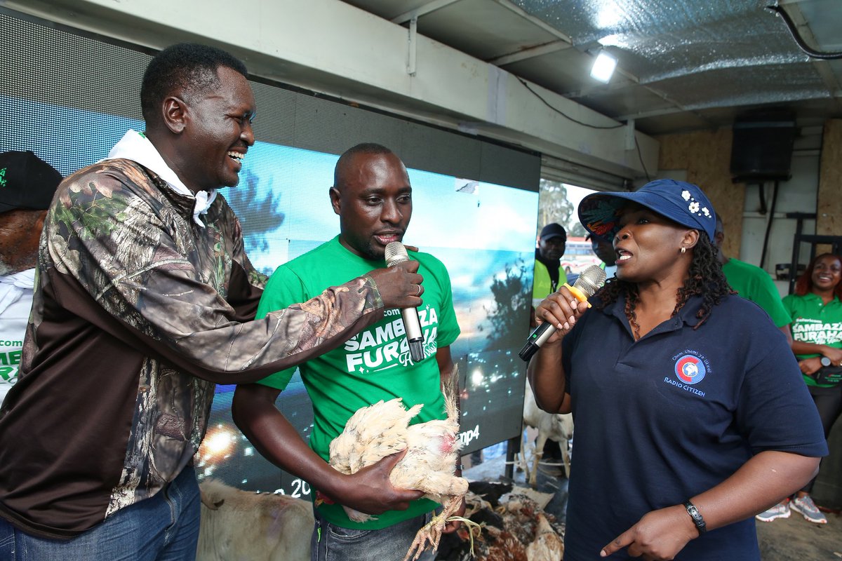 lfc_elvis_'s tweet photo. @SafaricomPLC caravan is in Nairobi region this week. Get to win amazing gifts such as airtime , kuku , live goats, phones and more! @PetersStephy @_elviiii_  unataka kushinda nini! 
#SambazaFurahaNaSafaricom https://t.co/8gxExudKfU