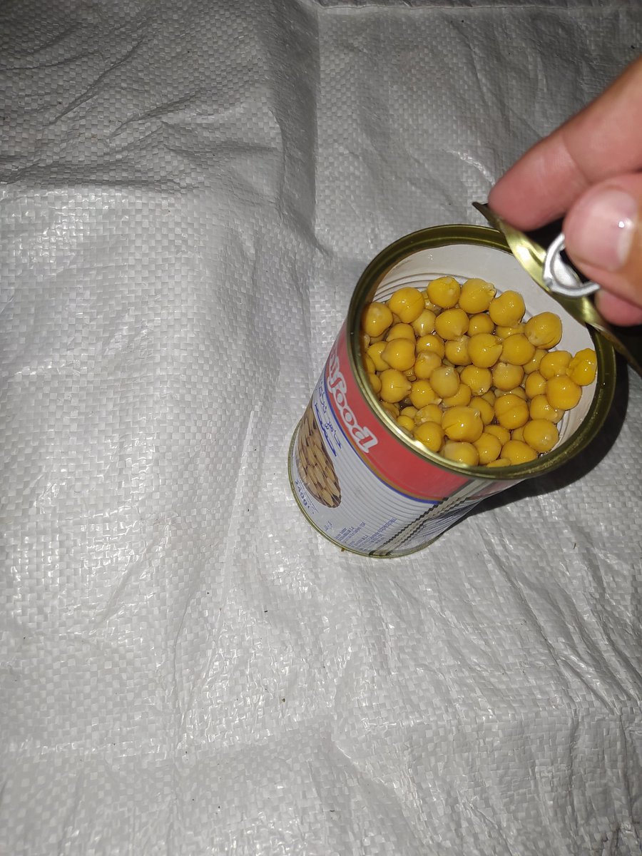 Imagine being hungry and not eating for hours and it's bedtime and you can't find any bread to eat

Canned chickpeas my my dinner last day without any bread, we were always used to bread and flour is very expensive now

I'm tired and donations are slow
gofund.me/d81866d4